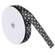 thumbnail image 2 of Cinta de satén con estampado de lunares, lazos para el pelo, corbata para envolver regalos, herramienta para manualidades, 100 yardas, 2,5 cm, color negro, 2 of 5