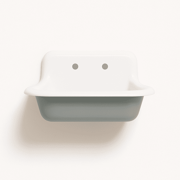 NBI Drainboard Sinks 24" x 18" Single Bowl Reinforced Cast Acryllic Sink