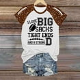 thumbnail image 4 of Womens Casual Fashion Printed Crew Neck Short Sleeve Pullover T Shirt, 4 of 5
