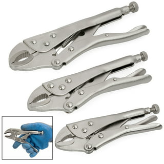 Fute FASTPRO 4-Piece Locking Pliers Set With Heavy Duty Grip, 5, 7 and  10 Curved Jaw Locking Pliers, 6-1/2 L