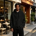 thumbnail image 5 of Men Hoodie Sweatshirt Pullover With Kangaroo Pocket Lightweight Casual Hooded Top Apparel For Spring Fall Wear, 5 of 7
