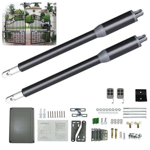 Miumaeov Heavy Duty PAIR Electric Dual Arm Gate Opener for Double Swing Gates 650lbs 24V