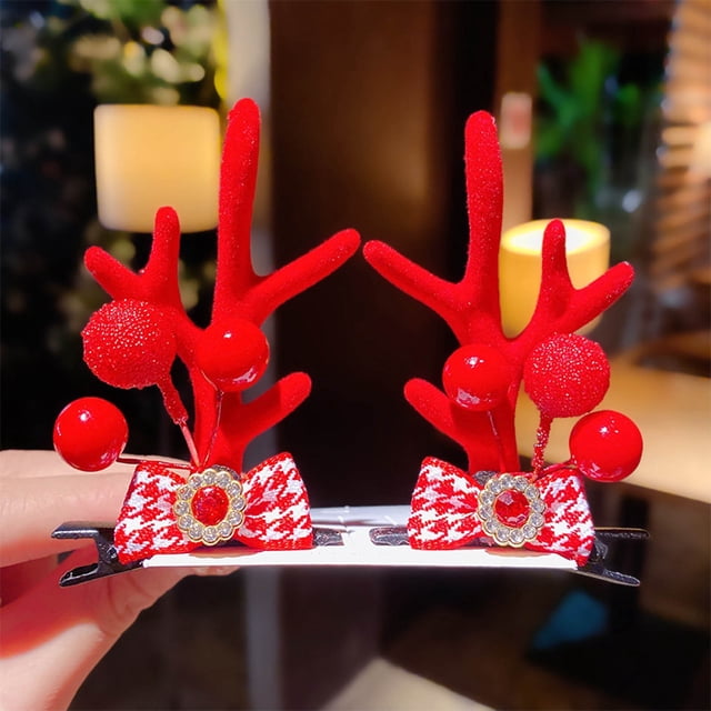 Xihbxyly Horquilla de Alce Navideña, Pinza Tridimensional Festiva, Tamaño Flexible, Perfecta para Fiestas y Disfraces, Gran Idea de Regalo para Amigos y Familiares, Recién Llegada.