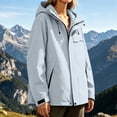 thumbnail image 4 of Women's Zipper Hoodie with Pockets Adjustable Drawstring Long Sleeves Camping Athletic Jacket XXL, 4 of 9