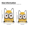 thumbnail image 2 of Pofeuu Minions for Water-Resistant 210D Drawstring Bag Compact Foldable Design Gym Yoga Travel Essentials Lightweight Carryall-Small, 2 of 6