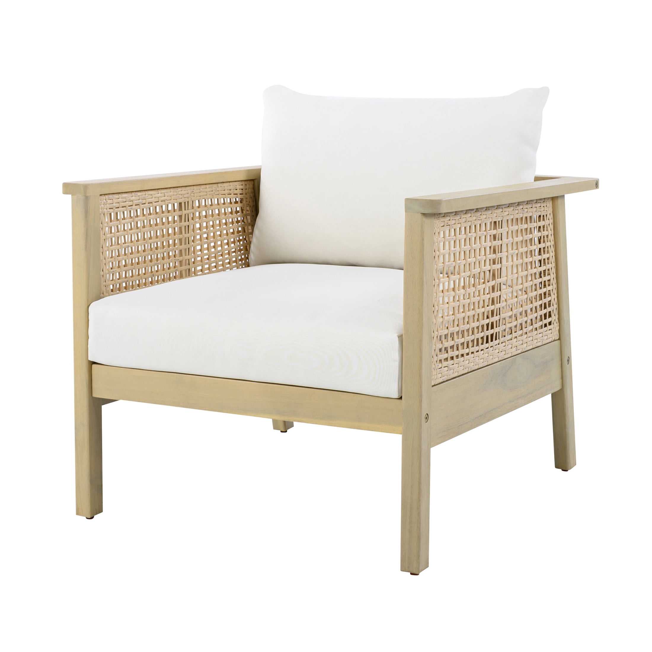 Christopher Knight Home 5-Piece Patio Acacia Wood Conversation Set with Coffee Table, 8 Seats, Light Teak