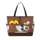 thumbnail image 1 of Fotbe Coffee Cafe Cup Bolsa de Viaje para Playa - Resistente al Agua, Bolsa Tote de Gran Capacidad y Ligera con 7 Bolsillos para Mujeres y Hombres, 1 of 7