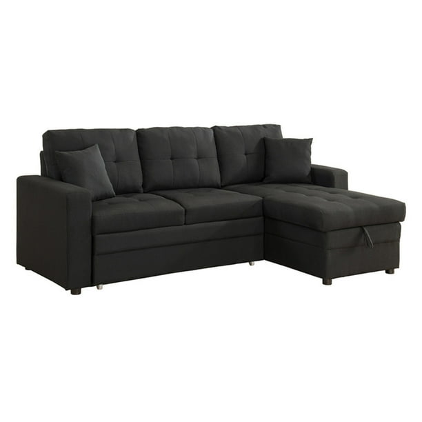 Milton Greens Stars Darwin Sectional Sofa With Storage And Pull Out Bed Com Milton Greens Stars Darwin Sectional, Black Sofa Bed Sectional