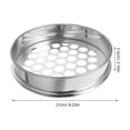 thumbnail image 2 of DEEPCRAFF 1Pcs Garden Tools Sieve Silver 21x21x5 5in Stainless Steel Sifting Grading Outdoor Use, 2 of 8