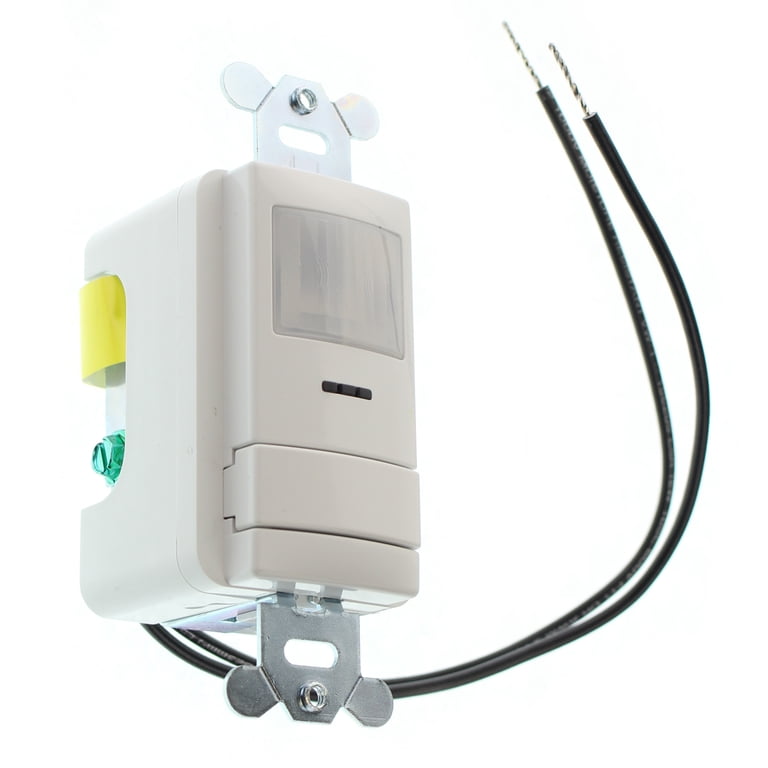 Lithonia Lighting WSX PDT WH LT WSX Series Dual Technology  PIR Microphonics Low Temperature Wall Switch Occupancy Sensor 120 277 Volt Ac White Se Price Drop 95137
