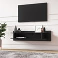 thumbnail image 2 of Lucio Floating Tv Stand for TVs up to 55 inches | 47 inch | Wood | Black Finish, 2 of 5