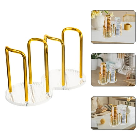 Raindrops Kitchen Paper Cup Dispenser and Storage Rack Organizer Compact Slot Holder for Cups 23x13.5x11.5CM Countertop Use