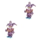 thumbnail image 3 of Vogacara Payaso Arlequín Para Accesorios De Circo Con Trajes Divertidos Regalos De Porcelana De Navidad Muñeca Única Y Navideña Tipo 5 Tipo 5 2Conjunto, 3 of 6