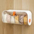 thumbnail image 1 of Punch-Free Closet Storage Box Clear Panoramic Window Free Detachable Organizer for Bedroom Vanity Drawer, 1 of 6