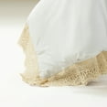 thumbnail image 5 of Lush Decor Scallop Lace Cotton Duvet Cover Set, 3 Piece Set, King, Beige - Neutral Bedding Set - White Duvet Cover - Scallop Lace Trim -Vintage, Country Cottage & Farmhouse Bedroom Decor, 5 of 9