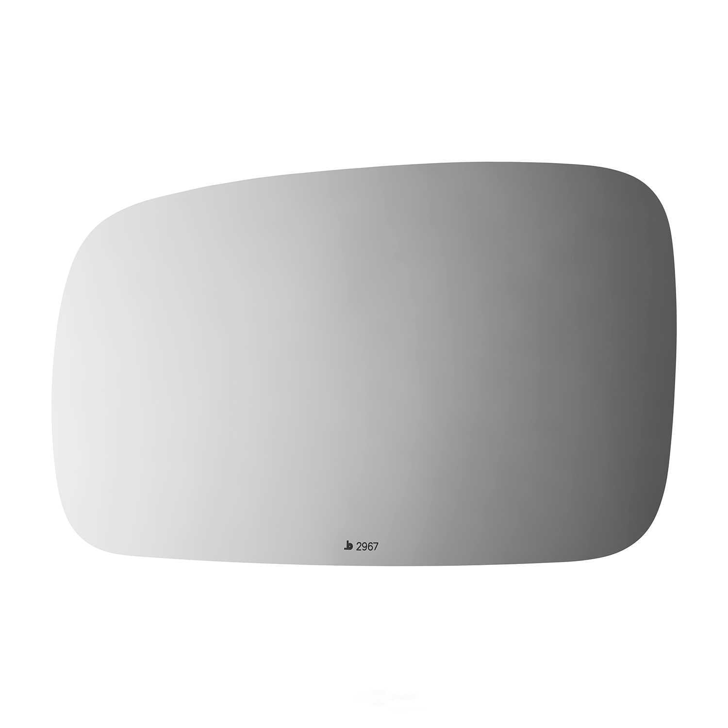 Burco Side View Mirror Replacement Glass - Clear Glass - 2967