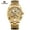 Gold, variant on FORSINING Men Skeleton Automatic Winding Mechanical Watches Gold Stainless Steel Waterproof Wristwatch Montre Uhr with Gift Box