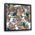 thumbnail image 3 of Floral Seamless Abstract Texture Pattern 16 in x 16 in Framed Painting Canvas Art Print, by Designart, 3 of 5