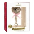 thumbnail image 2 of Hallmark Christmas Ornament (Baby's First Christmas Silver Baby Rattle With Pink Ribbon 2024 Premium Metal), 2 of 6