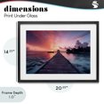 thumbnail image 4 of Stupell Industries Tropical Island Sunset Over Docks Black Framed Print Under Glass, 20 x 14, by LSR Design Studio, 4 of 8