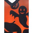 thumbnail image 4 of Rosegal Women's Halloween Pumpkin Ghosts Bats Skulls Printed Crisscross A Line Dress, 4 of 5