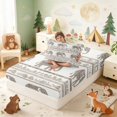 thumbnail image 4 of Erosebridal Elephant Twin Sheets for Boys Girls, Boho Stripes Bedding, 3-Piece 1 Flat Sheet 1 Fitted Sheet and 1 Pillowcase, 4 of 6