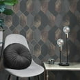 thumbnail image 3 of Fine Decor Miami Geometric Leaf Wallpaper, 3 of 4