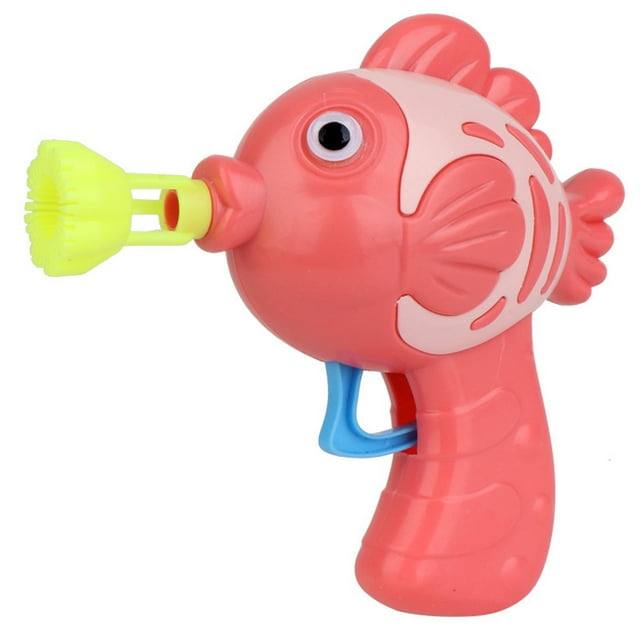 Kids Bubble Wand Cute Cartoon Fish Hand Press Bubble Machine Bubble Making Toy