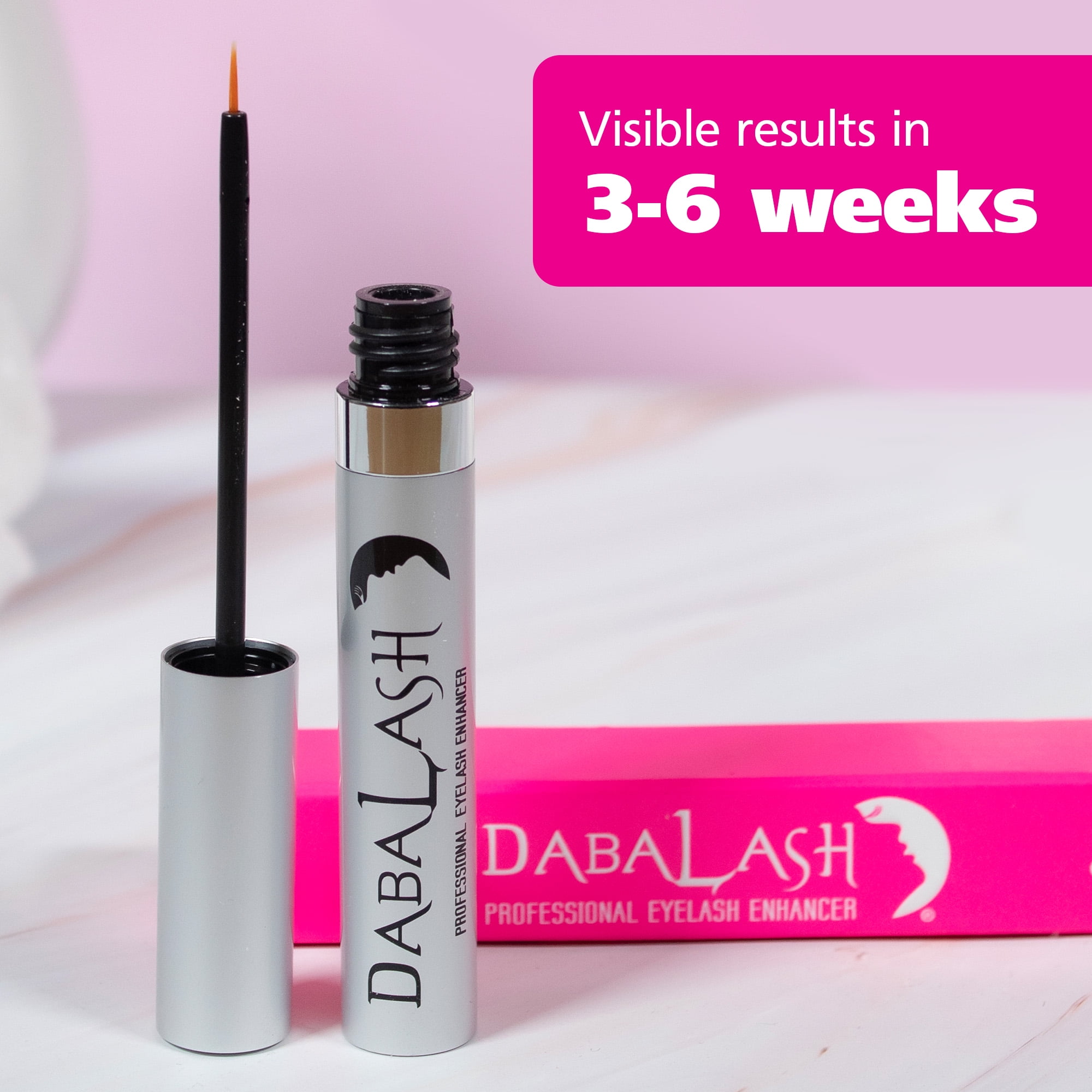Dabalash Eyebrow Serum & Eyelash Strengthener Trio with Waterproof & Vegan Mascara for Fuller, Thicker Lashes