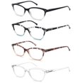 thumbnail image 1 of Gafas de lectura OLOMEE para mujer y mujer con aumento de 0,75, paquete de 4, 1 of 7