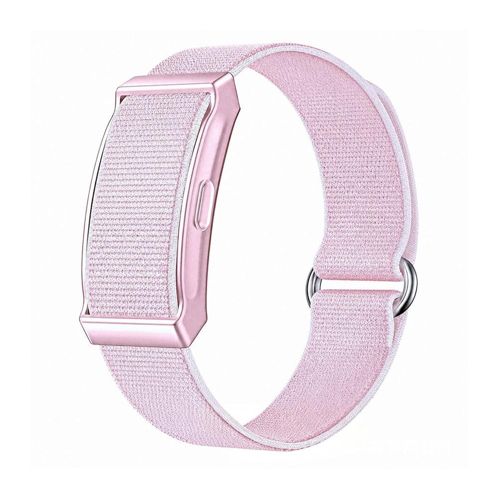 OADUKQ Screenless Smart Fitness Band, 0.42 Oz with Woven Strap and Health Monitoring, Running and Sleep Tracking, Pink