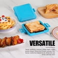 thumbnail image 4 of Toaster Microwave  Sandwich Maker Panini Dishwasher Safe No Electricity Wireless Time Saving Fast Toastie In Oven(blue Maker), 4 of 8