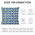 thumbnail image 5 of JEUXUS Blue Rabbit Monkey Short Plush Pillowcase for Car Couch Bedroom White, 5 of 5