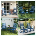 thumbnail image 6 of FODINGHILL Outdoor Rocking Chair Set of 2,HDPE All Weather Patio Rocker for Porch,Garden,Balcony,Blue, 6 of 9