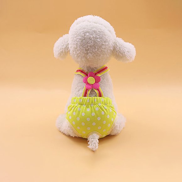 TIMIFIS Dog Diapers Female Dog And Cat Wave Point Brace Physiological Pants Safety Pants Female Dog Diapers WashableFall