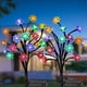 thumbnail image 1 of Lámpara solar para jardín de exterior, luces solares decorativas impermeables, lámpara de exterior para jardín, patio, camino, decoración navideña, 1 of 5
