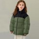 thumbnail image 1 of Parkas de manga larga para otoño e invierno para niños, de color liso, con cuello alto, de manga larga, gruesas y cálidas, bonitas y casuales, acolchadas con pan para niños y niñas, parte superior de, 1 of 7