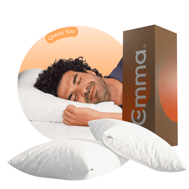 Pack 2 Almohadas Emma Confort Queen Size 40X70 cm Microfibra Aerosoft