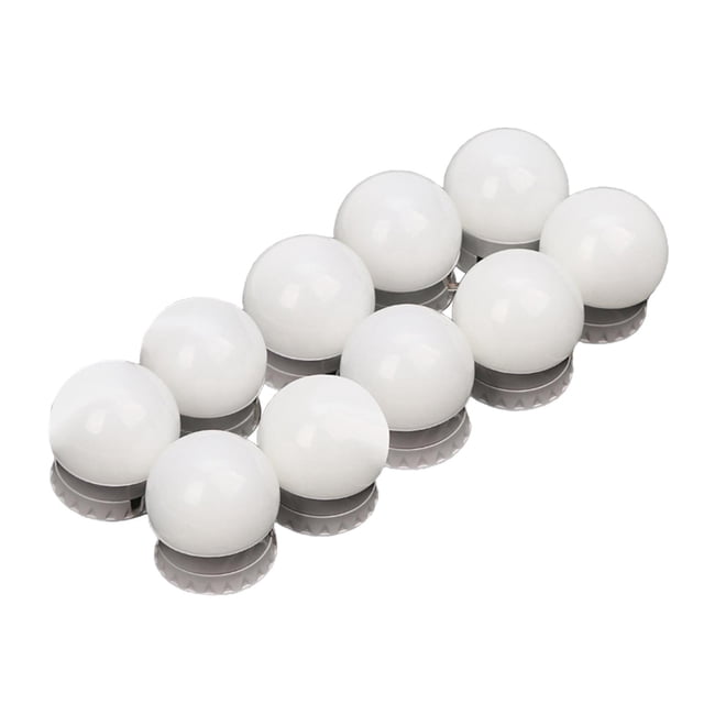 Luces de Espejo de Maquillaje 10 Bombillas led lámpara de Tocador Lámpara Regulable Ventosa