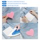 thumbnail image 4 of Parche de Hierro en Forma de Corazón Uxcell, Parches Bordados, Apliques, Embellecedores para Ropa Rosa Claro 16 Pcs, 4 of 7