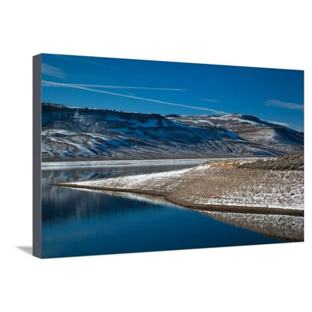 Blue Mesa Reservoir in winter, Curecanti National Recreation Area, Colorado, USA Stretched Canvas Print Wall