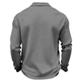 thumbnail image 3 of Mens Polo Shirts Long Sleeve 250th Anniversary Printed Casual T-Shirt Waffle Button Up Lapel Tshirts Patriotic Tops, 3 of 3
