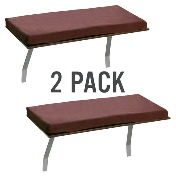 Cat Window Seat Bed Perch Ledge Small to Large Cats Mounted Safe Comfortable Resting Seat, Brown