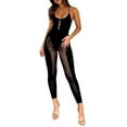 thumbnail image 1 of Combinaison Sans Manches une Pièce pour Femmes Été Pure Mesh Entraînement Romper Club Streetwear, 1 of 5