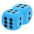 thumbnail image 1 of Large Blue EVA Foam Dice Set for Classroom Activities and Home Use Lightweight Safe Fun for Kids 2pcs, 1 of 9