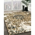 thumbnail image 2 of Ahgly Company Indoor Square Abstract Brown Abstract Area Rugs, 7' Square, 2 of 6