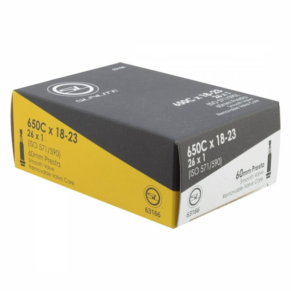 Sunlite Bicycle Inner Tube 650x18-23c 60mm Presta Road Fixed Single Speed Bike