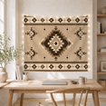 thumbnail image 5 of Central Diamond Motif Set Against Light Beige, Moody Boho for Tribal Decor Lovers, Diamond Geometric Wall Art, Housewarming Gift, Tapestry Wall Hanging for Living Room and Bedroom, 5 of 7