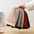 thumbnail image 3 of Guardurnaity Gorro de lana para mujer, gorro cálido de Color sólido, cómodo, transpirable, para otoño e invierno, gorros de punto para decoración de Sombreros Beige Guardurnaity AP013601-02, 3 of 6