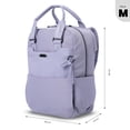 thumbnail image 3 of TOTTO Mochila Mediana - Reforzada para Mujer Porta Laptop 14 con Bolsillo Secreto | Escuela - Oficin purpura M, 3 of 7